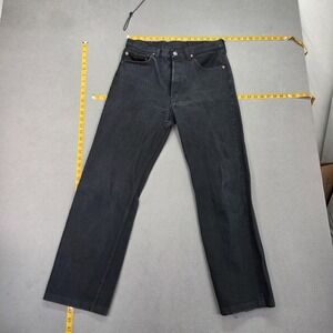Levis Jeans Mens Black Straight Denim Faded Wash Red Tab Mid Rise Fits 30x27